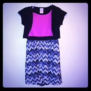 Girls chevron dress